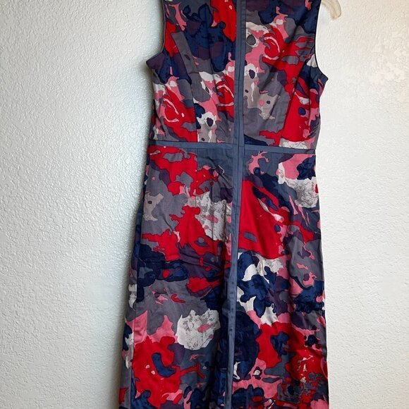 Boden Sleeveless Sheath Dress Abstract Print Career Work Party - Picture 4 of 8